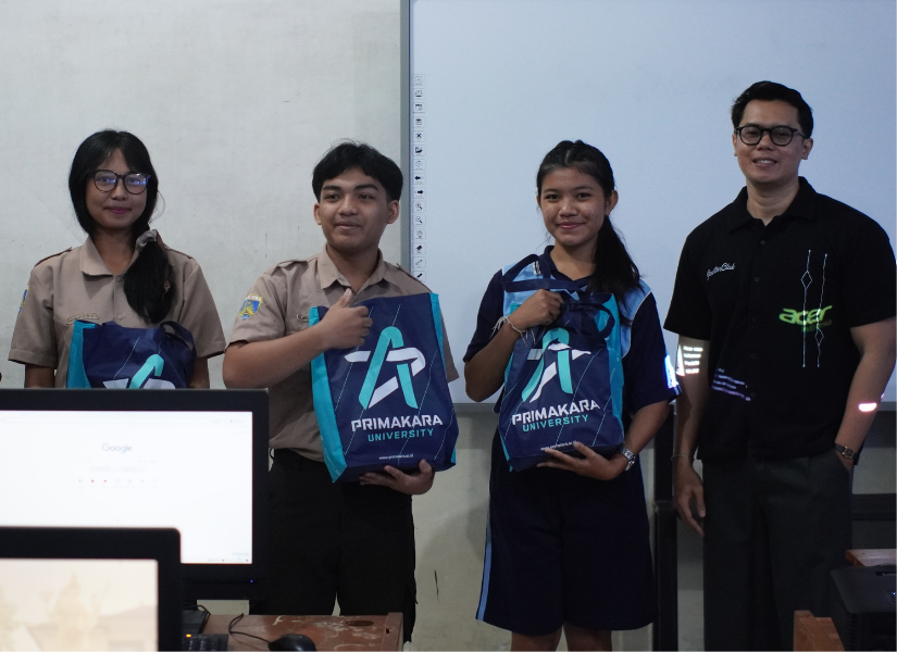 Exploring AI-Driven Digital Design: Primakara University Lecturer Trains SMAN 2 Kuta Students in User Interface Design